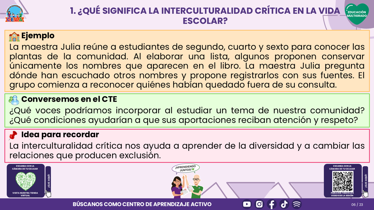 Resumen CTE del Tema 2 Educación Multigrado: INTERCULTURALIDAD CRÍTICA, LENGUAS Y SABERES ¿CÓMO APRENDER DESDE LA DIVERSIDAD DE NUESTRA COMUNIDAD EN EL AULA? editable en PowerPoint