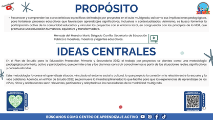 Presentación CTE Multigrado Tema 3: Planeación Didáctica Multigrado (Editable en PowerPoint)