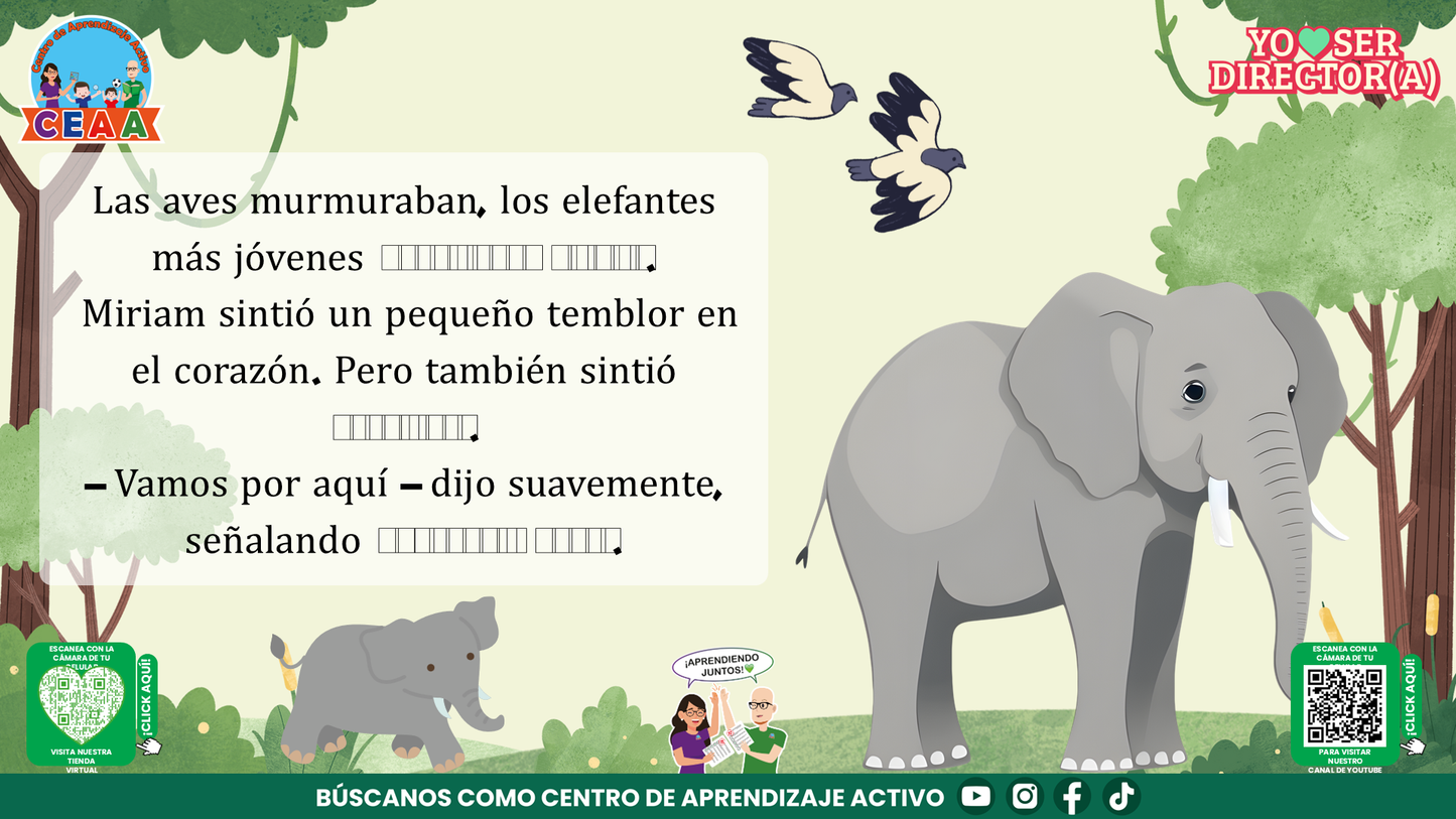 Historias para Maestros Taller Intensivo Directores Enero 2026 - LA ELEFANTA Y EL SENDERO QUE NADIE HABÍA RECORRIDO (Editable en PowerPoint)