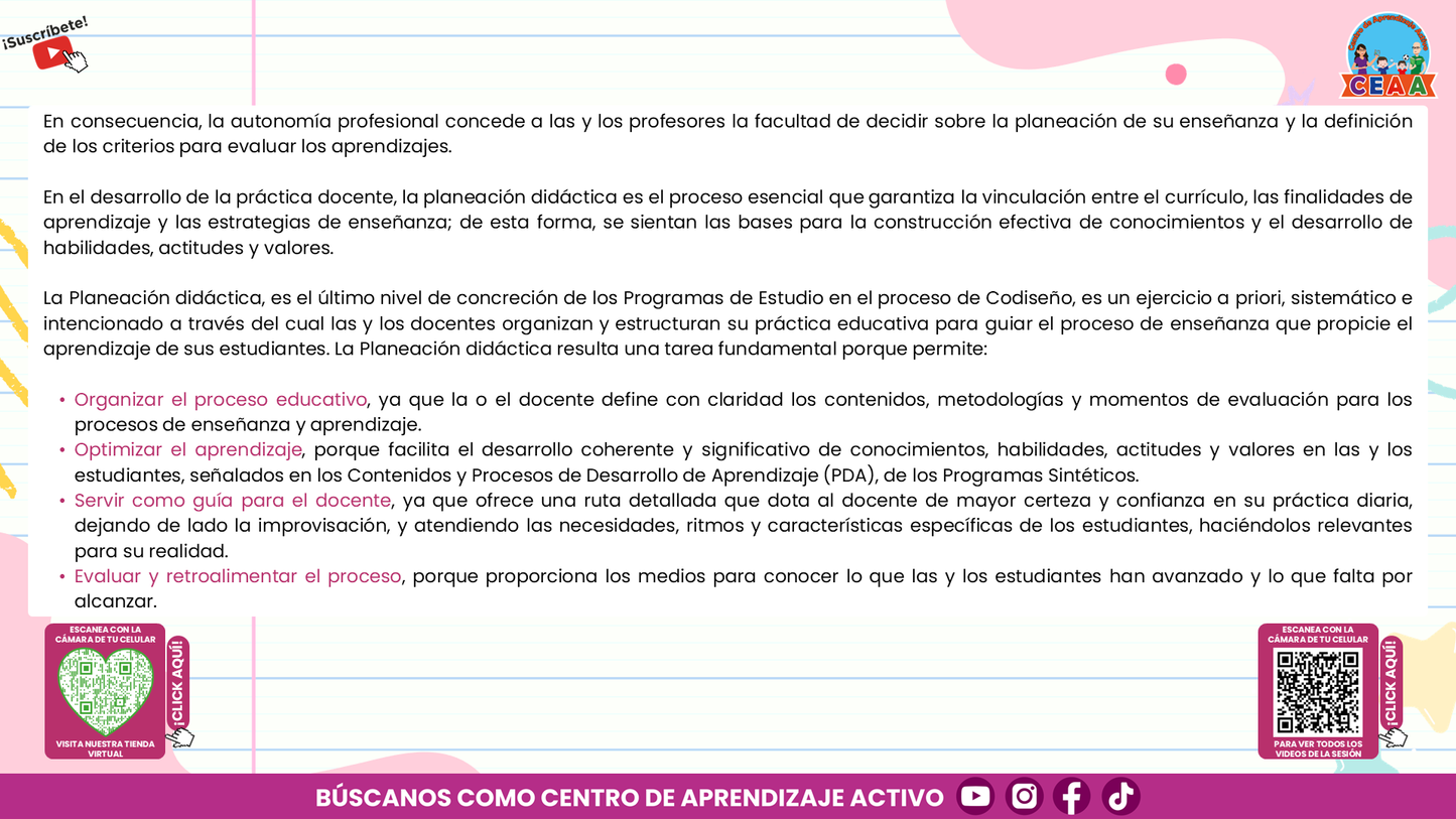 Presentación CTE Tema 1: PLANEACIÓN DIDÁCTICA (Editable en PowerPoint)