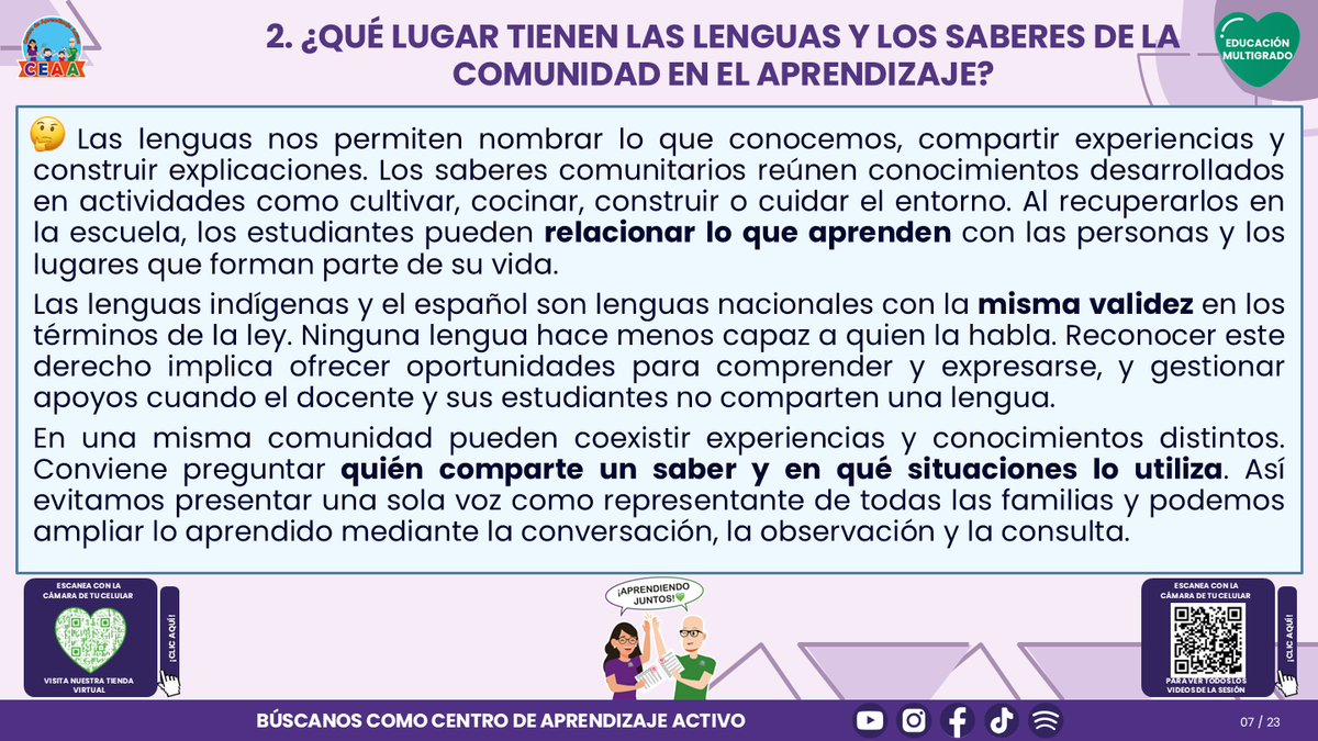 Resumen CTE del Tema 2 Educación Multigrado: INTERCULTURALIDAD CRÍTICA, LENGUAS Y SABERES ¿CÓMO APRENDER DESDE LA DIVERSIDAD DE NUESTRA COMUNIDAD EN EL AULA? editable en PowerPoint