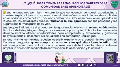 Resumen CTE del Tema 2 Educación Multigrado: INTERCULTURALIDAD CRÍTICA, LENGUAS Y SABERES ¿CÓMO APRENDER DESDE LA DIVERSIDAD DE NUESTRA COMUNIDAD EN EL AULA? editable en PowerPoint