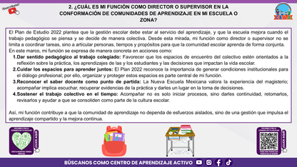 Resumen Gráfico: ¿CUÁL ES MI PAPEL COMO DIRECTOR O SUPERVISOR PARA FORTALECER LA COMUNIDAD DE APRENDIZAJE DE MI ESCUELA O ZONA? (Editable en PowerPoint)