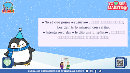 Historias para Maestros Taller Intensivo Maestros Enero 2026 - LOS PINGÜINOS Y EL CUADERNO DEL HIELO NUEVO (Editable en PowerPoint)