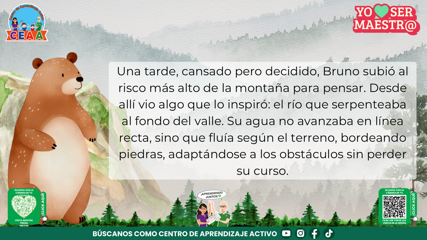 Historias para Maestros Multigrado - EL OSO Y LA ESCUELA DE LA MONTAÑA (Editable en PowerPoint)