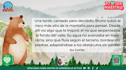Historias para Maestros Multigrado - EL OSO Y LA ESCUELA DE LA MONTAÑA (Editable en PowerPoint)