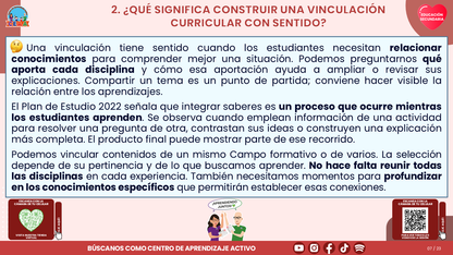 Resumen CTE del Tema 1 Educación Secundaria: VINCULACIÓN CURRICULAR EN LA FASE 6 ¿CÓMO CONECTAR LOS APRENDIZAJES Y EL TRABAJO ENTRE DOCENTES? editable en PowerPoint