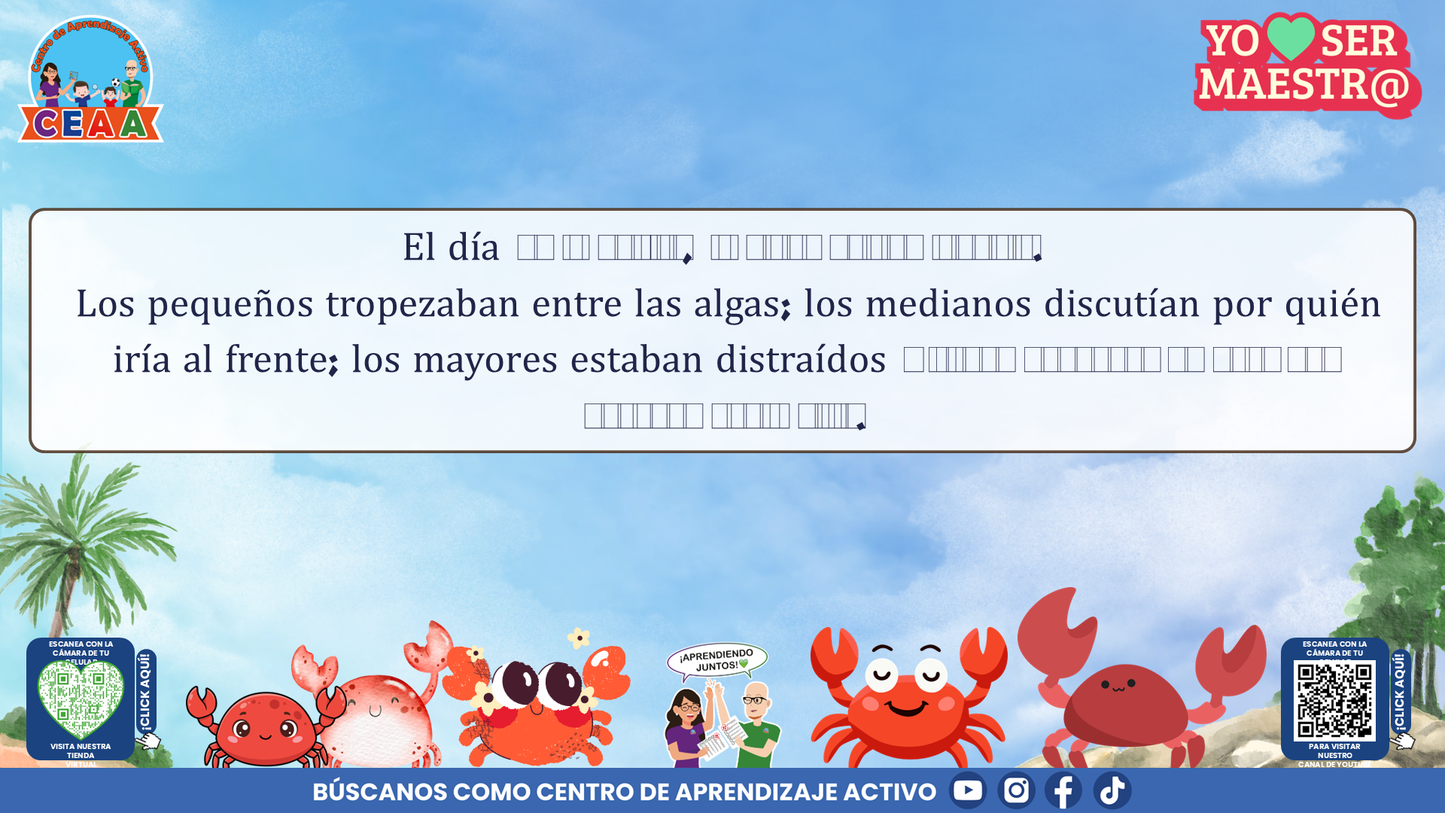 Historias para Maestros Multigrado - EL FARO DE LOS CANGREJOS ROJOS (Editable en PowerPoint)