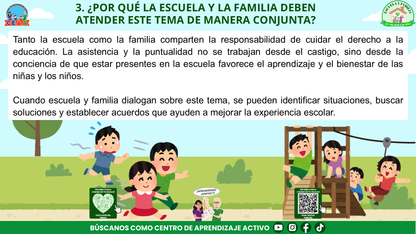ESCUELA Y FAMILIA: ¿POR QUÉ ES IMPORTANTE LA ASISTENCIA Y LA PUNTUALIDAD DE MIS HIJOS? (Editable en PowerPoint)