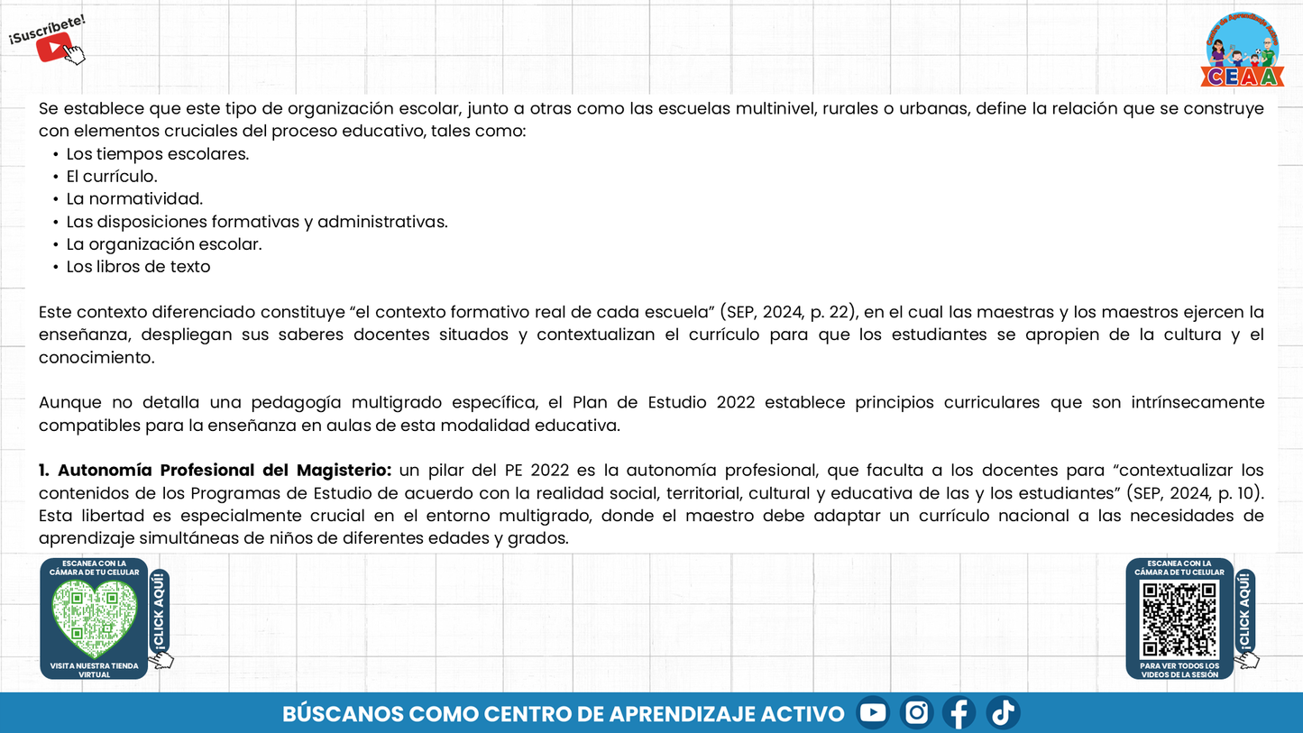 Presentación CTE Multigrado Tema 1: Pedagogías Multigrado (Editable en PowerPoint)