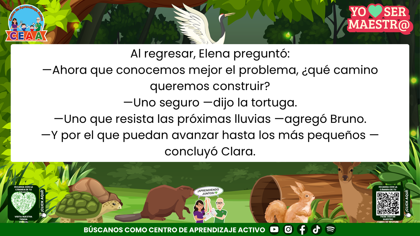 Historias para Maestros - Elena, la cierva y el camino después de la tormenta Editable en PowerPoint