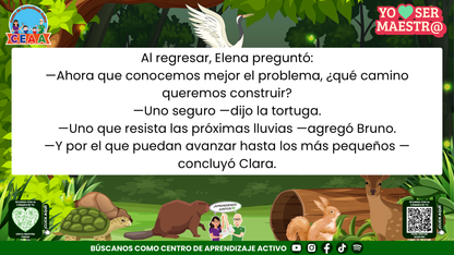Historias para Maestros - Elena, la cierva y el camino después de la tormenta Editable en PowerPoint