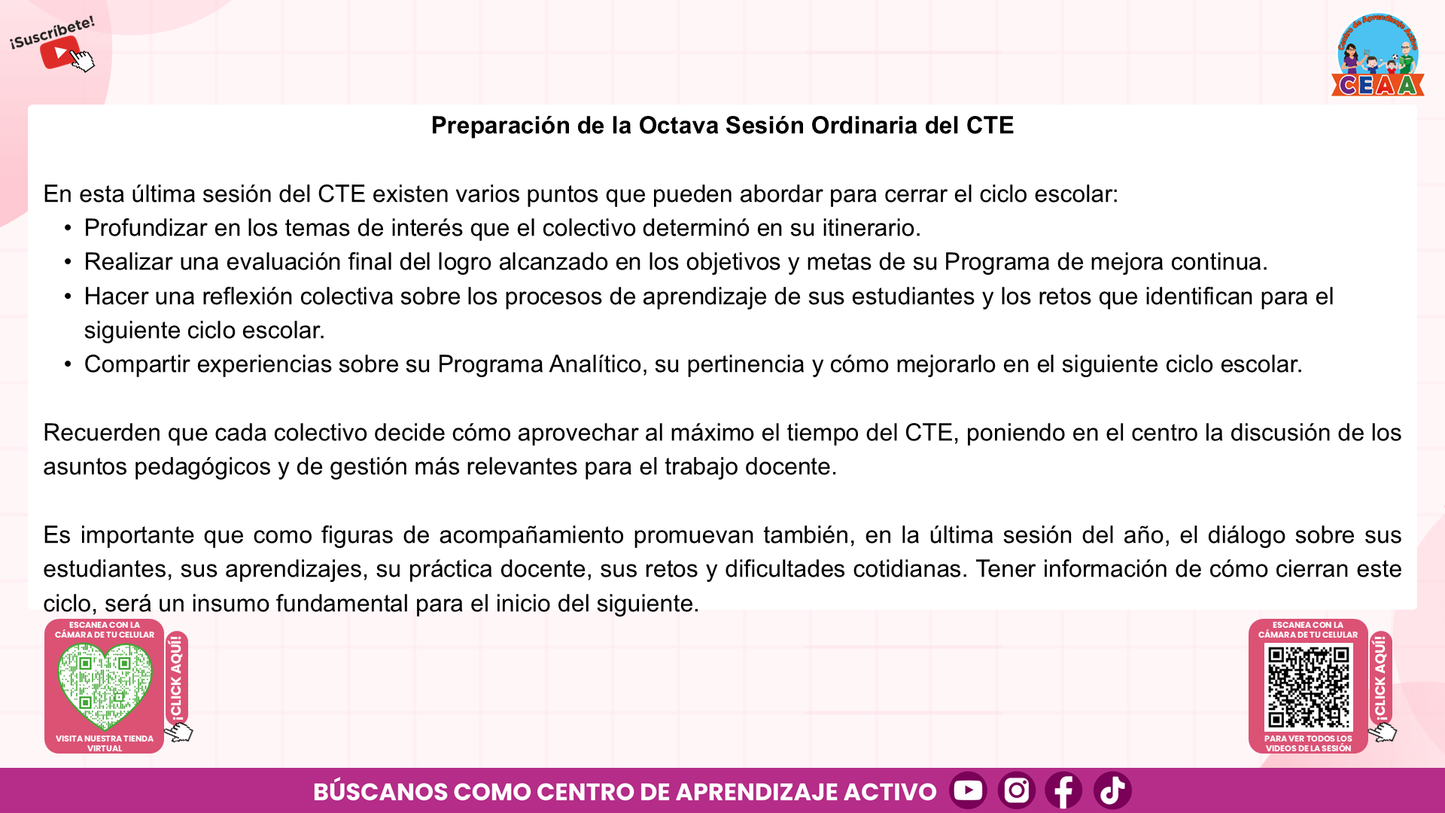 Presentación CTE Directivos Y Supervisores 8° Sesión Junio 2026 Editable en PowerPoint