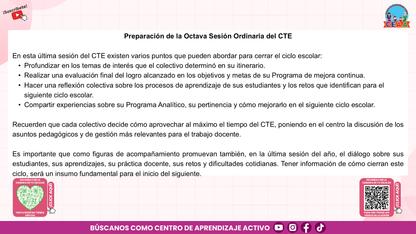 Presentación CTE Directivos Y Supervisores 8° Sesión Junio 2026 Editable en PowerPoint