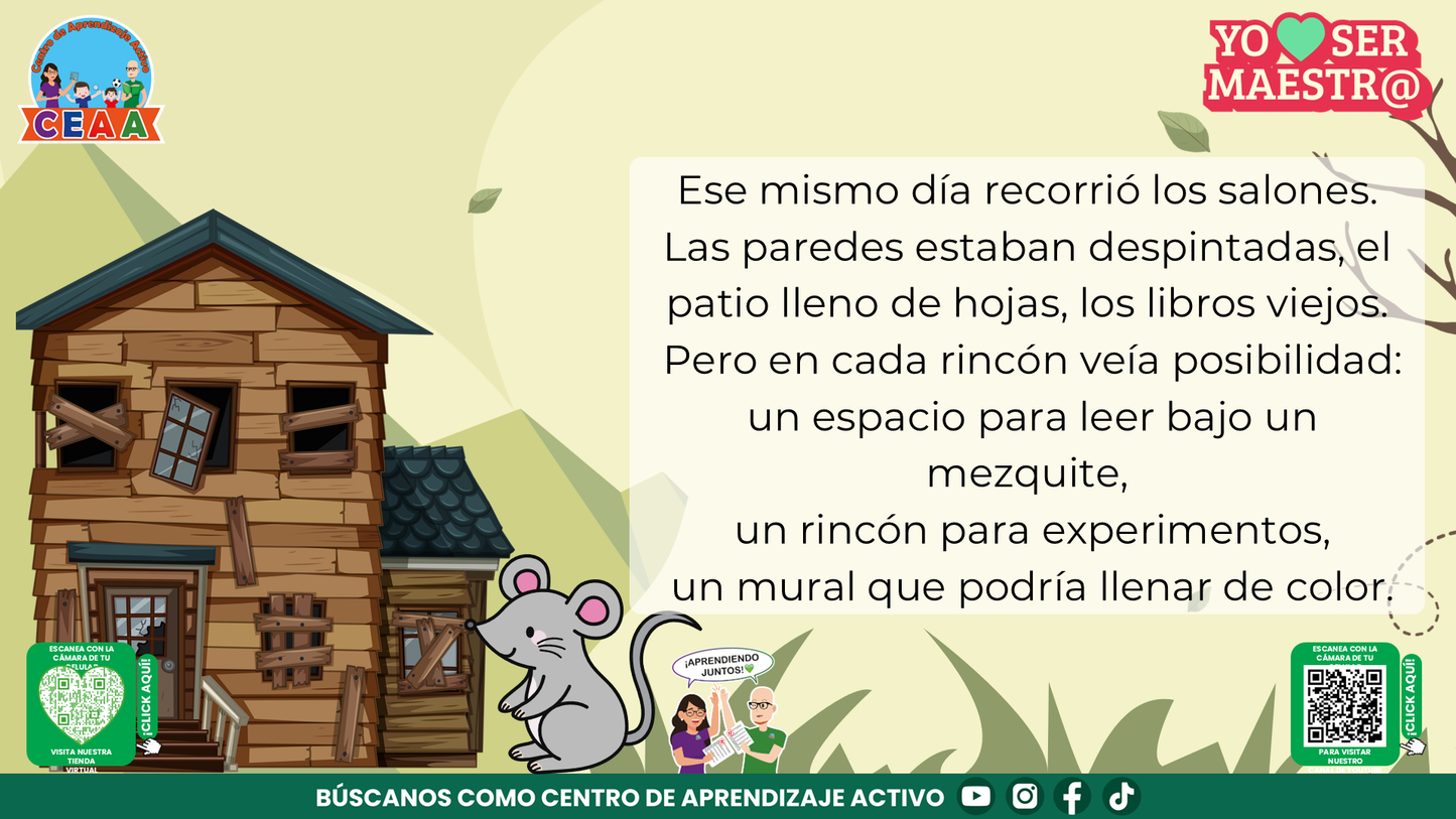 Historias para Maestros Multigrado - LA RATONCITA QUE MOVIÓ MONTAÑAS (Editable en PowerPoint)