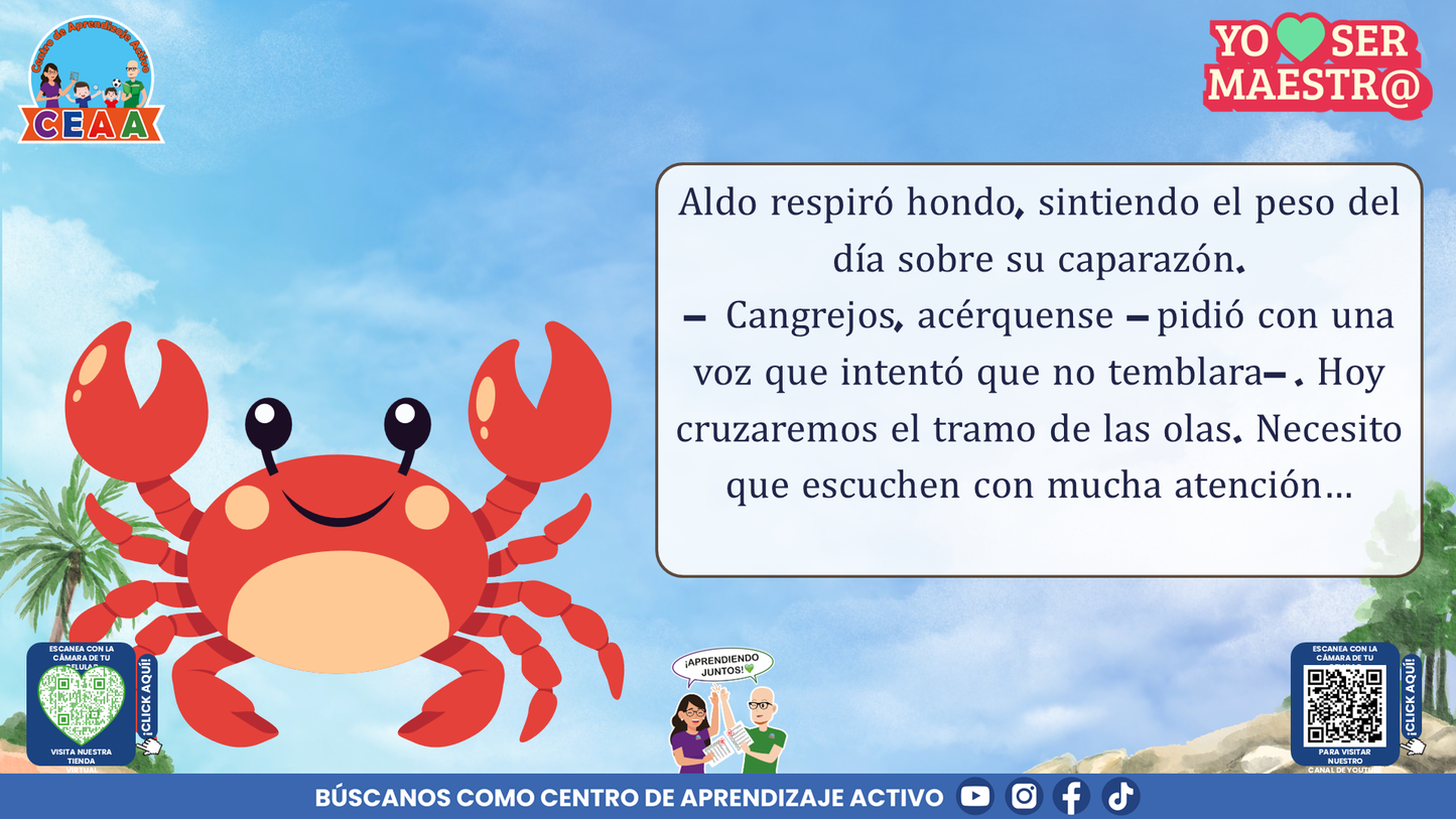 Historias para Maestros Multigrado - EL FARO DE LOS CANGREJOS ROJOS (Editable en PowerPoint)