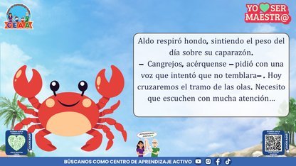 Historias para Maestros Multigrado - EL FARO DE LOS CANGREJOS ROJOS (Editable en PowerPoint)