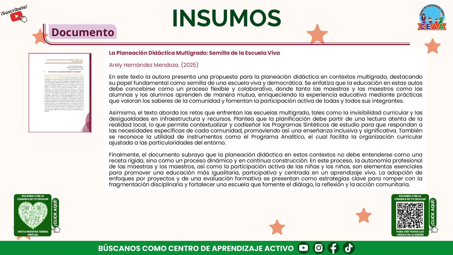 Presentación CTE Multigrado Tema 2: Planeación Didáctica Multigrado (Editable en PowerPoint)