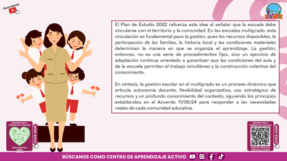 Resumen Gráfico CTE Multigrado TEMA 5: ¿QUÉ ES Y CÓMO SE LOGRA LA GESTIÓN ESCOLAR EN LAS ESCUELAS MULTIGRADO? (Editable en PowerPoint)