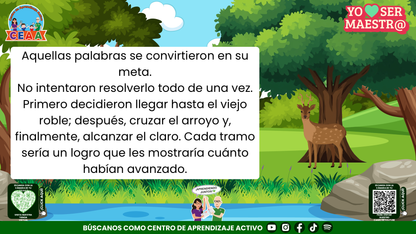 Historias para Maestros - Elena, la cierva y el camino después de la tormenta Editable en PowerPoint