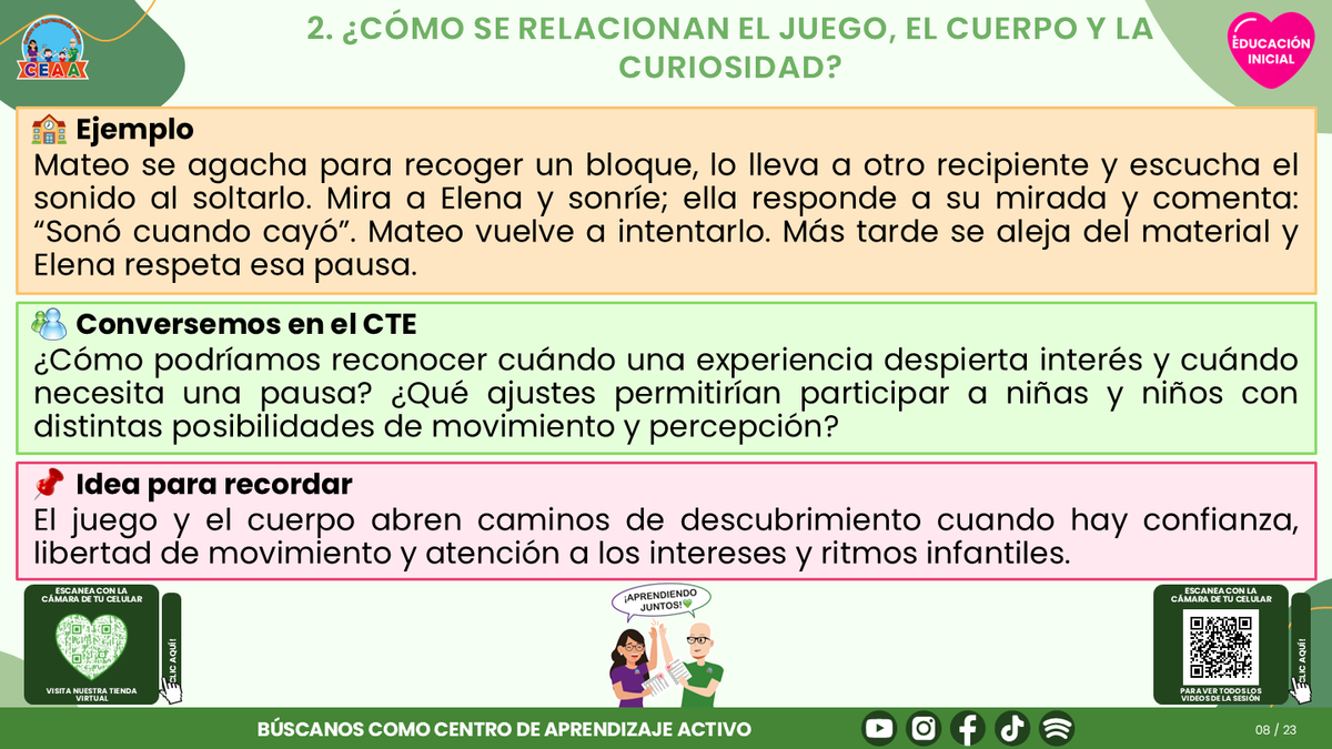 Resumen CTE del Tema 2 Educación Inicial:  EXPLORACIÓN E INVESTIGACIÓN DEL MUNDO EN EDUCACIÓN INICIAL ¿CÓMO ACOMPAÑAR LA CURIOSIDAD DESDE LAS PRIMERAS EXPERIENCIAS? editable en PowerPoint