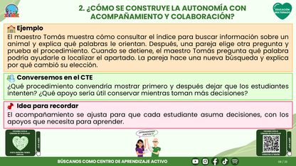 Resumen CTE del Tema 3 Educación Multigrado: AUTONOMÍA PARA APRENDER EN EL AULA ¿CÓMO ACOMPAÑAR DECISIONES, COLABORACIÓN Y RESPONSABILIDAD EN EL APRENDIZAJE? editable en PowerPoint