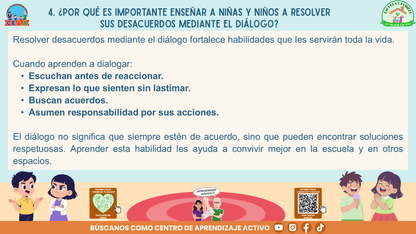 ESCUELA Y FAMILIA: ¿Qué hacer y cómo resolver conflictos entre estudiantes de manera adecuada? (Editable en PowerPoint)