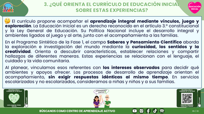 Resumen CTE del Tema 2 Educación Inicial:  EXPLORACIÓN E INVESTIGACIÓN DEL MUNDO EN EDUCACIÓN INICIAL ¿CÓMO ACOMPAÑAR LA CURIOSIDAD DESDE LAS PRIMERAS EXPERIENCIAS? editable en PowerPoint