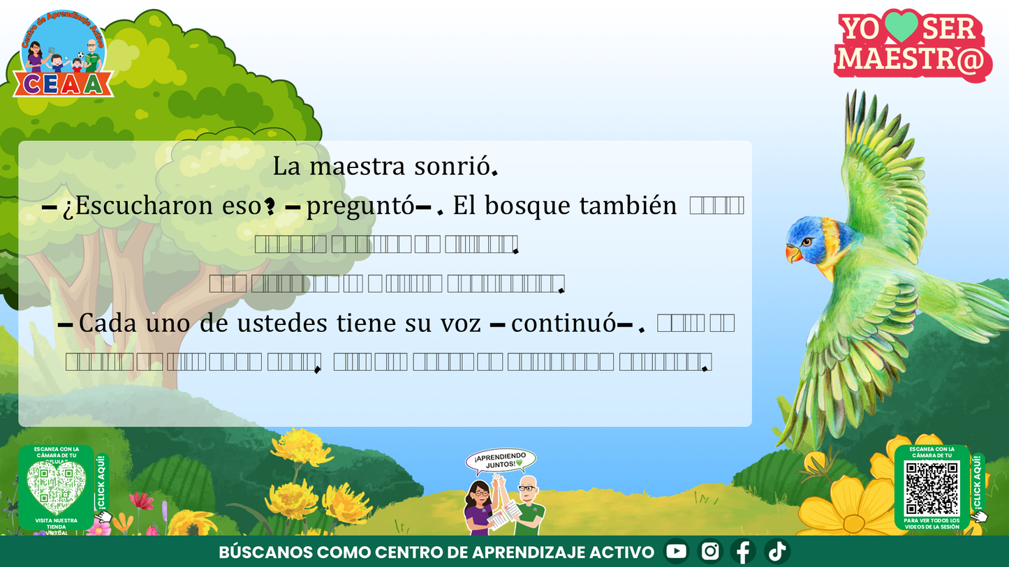 Historias para Maestros Multigrado - LAS VOCES DEL MISMO ÁRBOL Editable en PowerPoint)