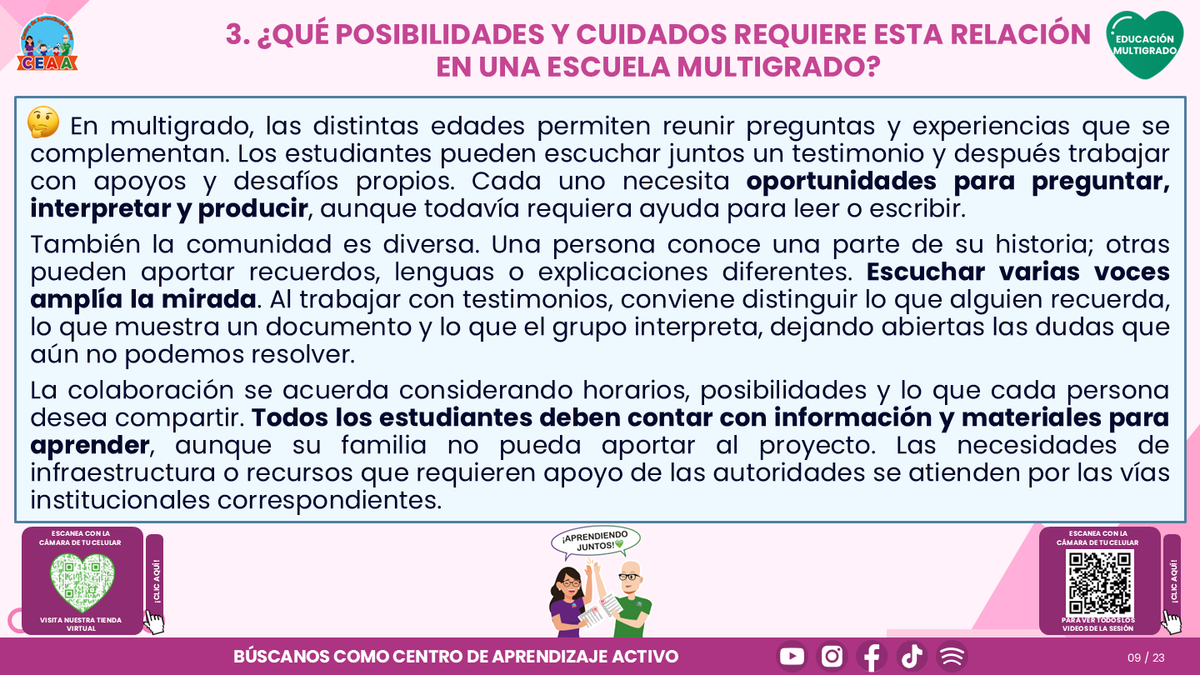Resumen CTE del Tema 5 Educación Multigrado: LA COMUNIDAD Y EL APRENDIZAJE EN EL AULA ¿CÓMO CONSTRUIR EXPERIENCIAS CON LAS FAMILIAS Y LOS SABERES DE NUESTRO ENTORNO? editable en PowerPoint