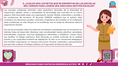 Resumen Gráfico CTE Multigrado TEMA 5: ¿QUÉ ES Y CÓMO SE LOGRA LA GESTIÓN ESCOLAR EN LAS ESCUELAS MULTIGRADO? (Editable en PowerPoint)