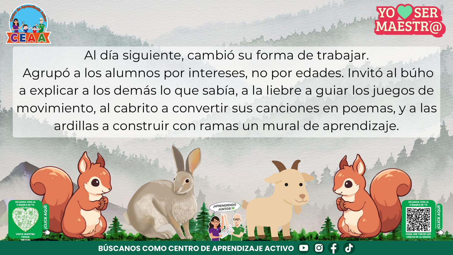 Historias para Maestros Multigrado - EL OSO Y LA ESCUELA DE LA MONTAÑA (Editable en PowerPoint)
