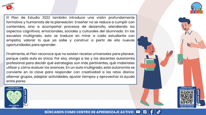 Resumen Gráfico CTE Multigrado TEMA 2: PLANEACIÓN DIDÁCTICA EN ESCUELAS MULTIGRADO: ORGANIZAR LA DIVERSIDAD PARA APRENDER JUNTOS (Editable en PowerPoint)