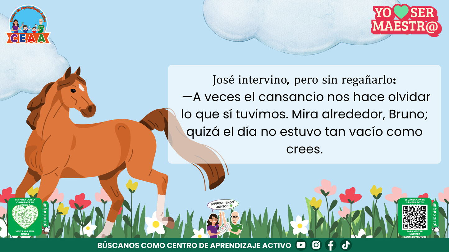 Historias para Maestros Taller Intensivo Maestros Enero 2026 - EL CABALLO QUE APRENDIÓ A MIRAR EL AMANECER (Editable en PowerPoint)