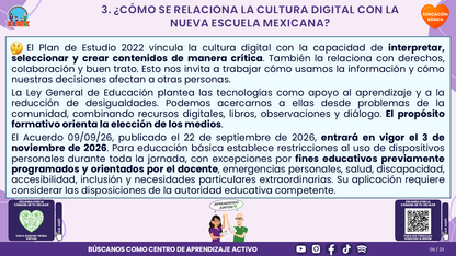 Resumen CTE del Tema 4 Educación Básica: PANTALLAS, REDES SOCIALES E INTELIGENCIA ARTIFICIAL ¿CÓMO ACOMPAÑAR UN USO CRÍTICO, SEGURO Y CON SENTIDO PARA APRENDER? editable en PowerPoint