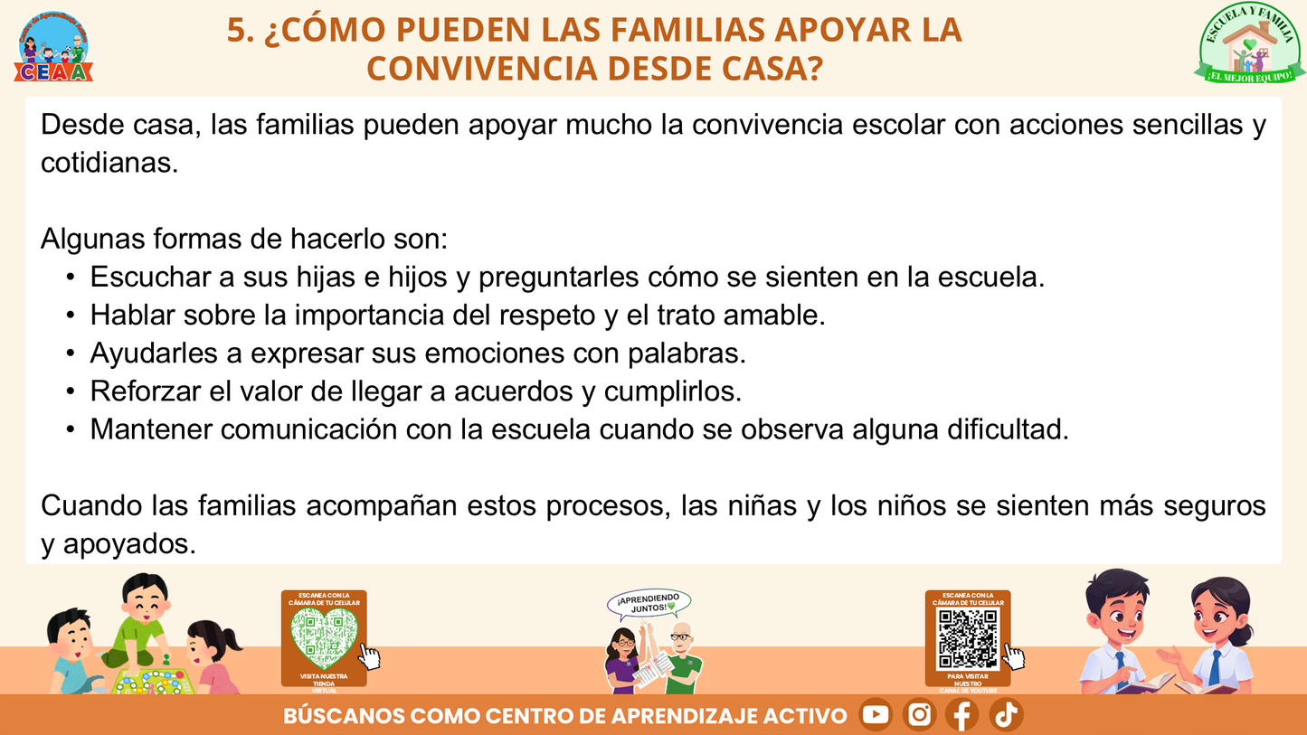 ESCUELA Y FAMILIA: ¿POR QUÉ SON IMPORTANTES LOS ACUERDOS DE CONVIVENCIA PARA EL APRENDIZAJE DE MIS HIJOS? (Editable en PowerPoint)