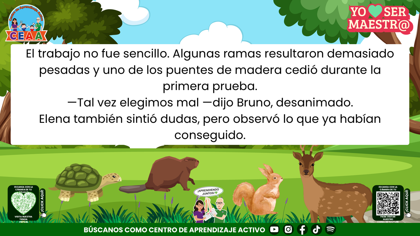 Historias para Maestros - Elena, la cierva y el camino después de la tormenta Editable en PowerPoint