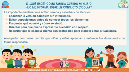ESCUELA Y FAMILIA: ¿Qué hacer y cómo resolver conflictos entre estudiantes de manera adecuada? (Editable en PowerPoint)