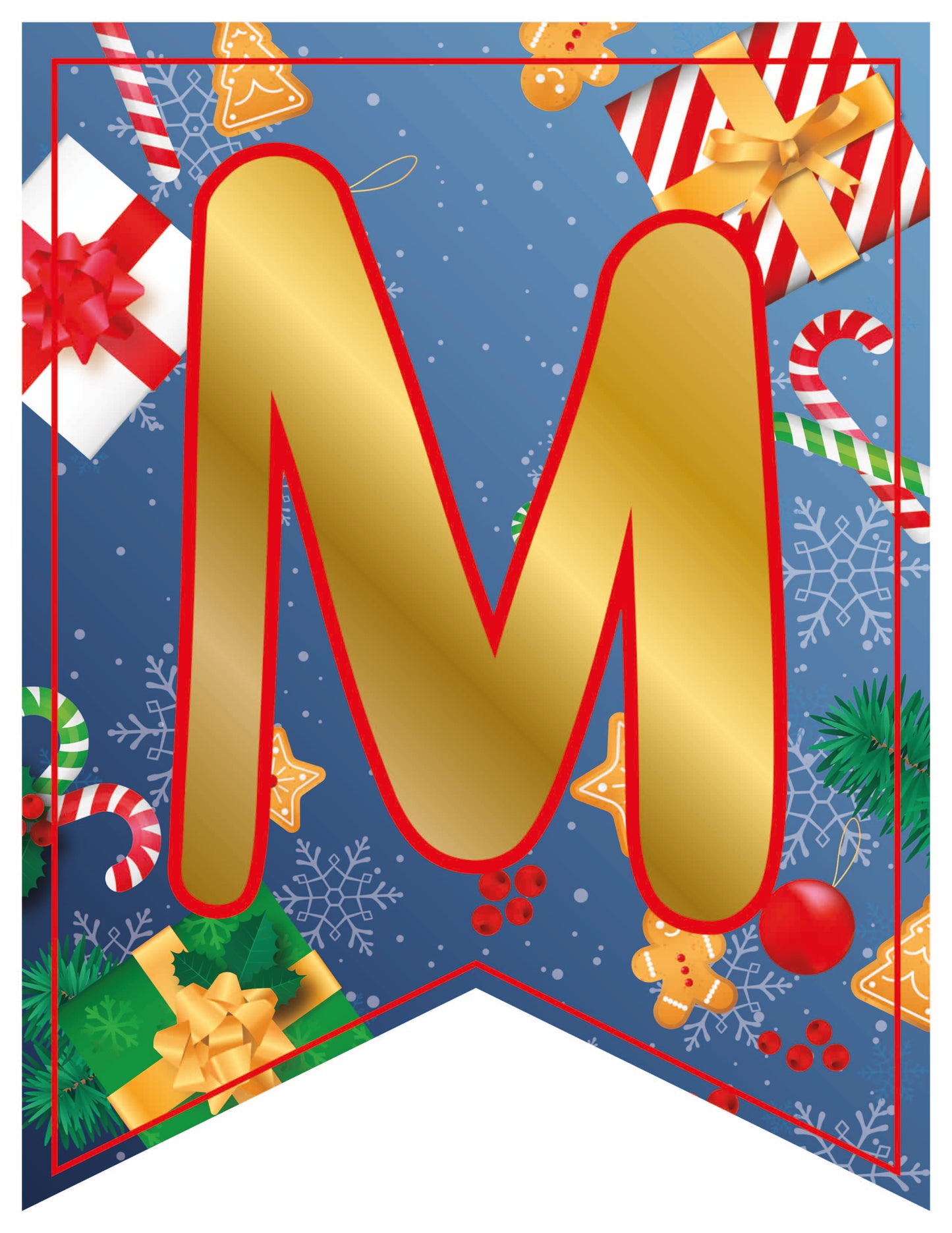 Banderín Mes Diciembre en PDF