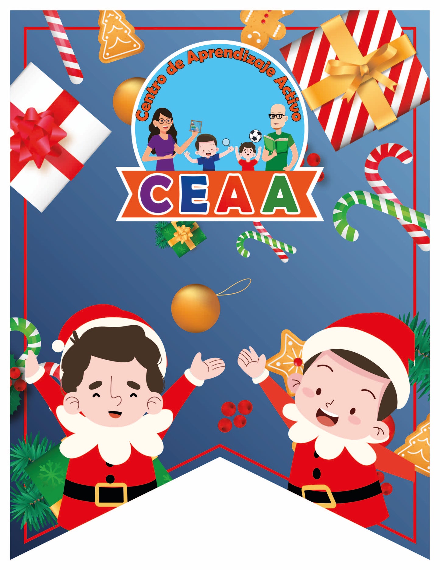 Banderín Mes Diciembre en PDF