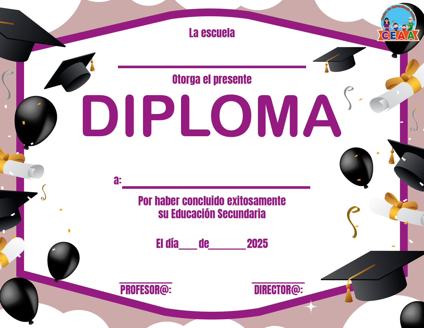 Diplomas Secundaria 2025