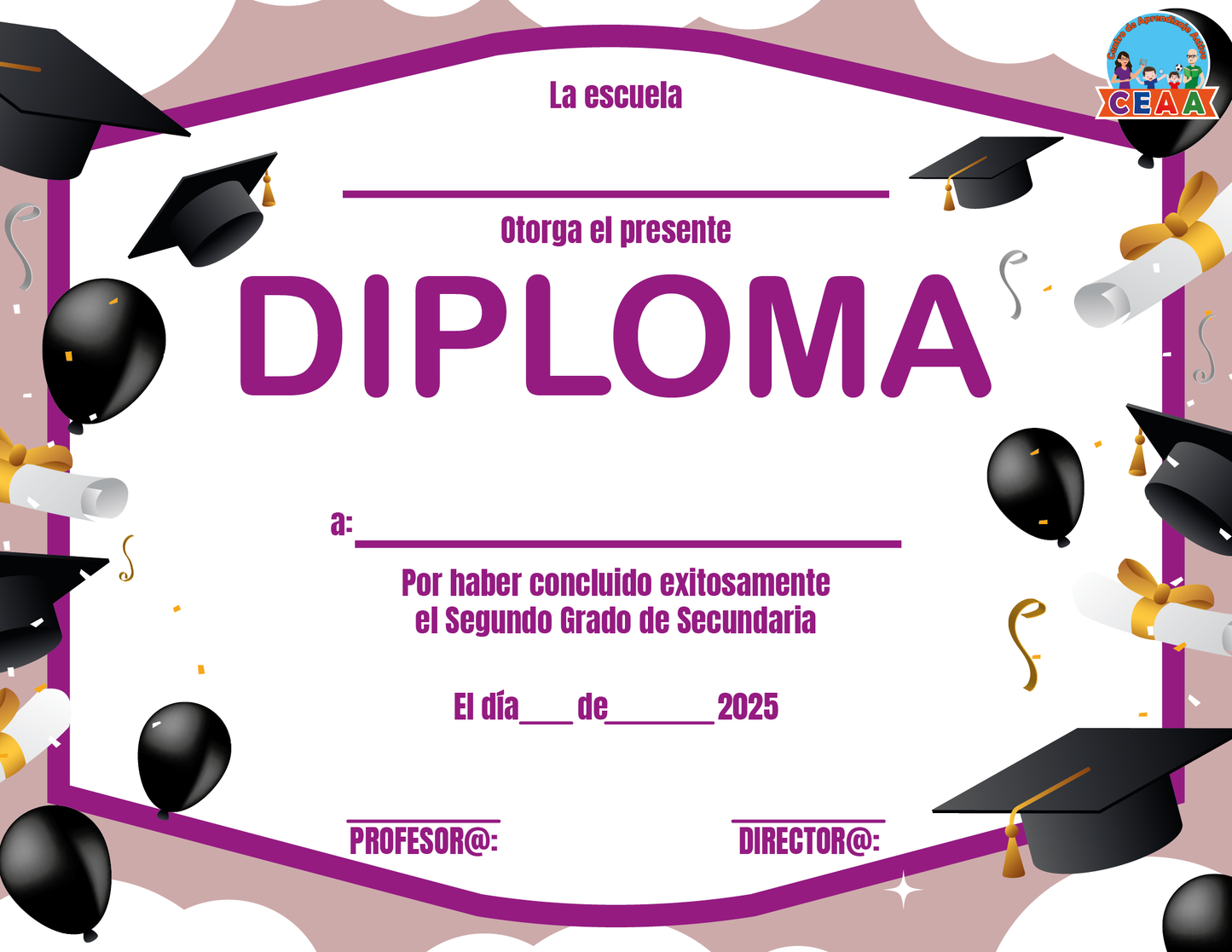 Diplomas Secundaria 2025