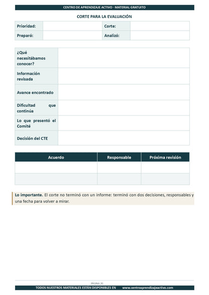 Ejemplo PLAN DE TRABAJO Comité Planeación y Evaluación en pdf