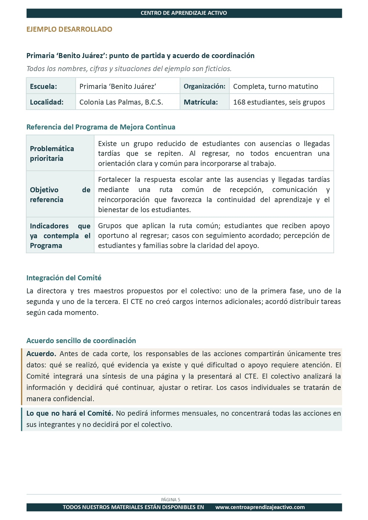 Ejemplo PLAN DE TRABAJO del Comité de Planeación y Evaluación editable en word (🎁De regalo en el Paquete del Tema 3 y 4)