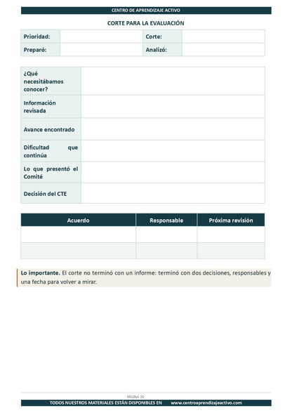 Ejemplo PLAN DE TRABAJO del Comité de Planeación y Evaluación editable en word (🎁De regalo en el Paquete del Tema 3 y 4)