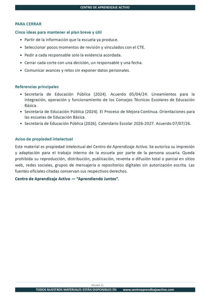 Ejemplo PLAN DE TRABAJO del Comité de Planeación y Evaluación editable en word (🎁De regalo en el Paquete del Tema 3 y 4)