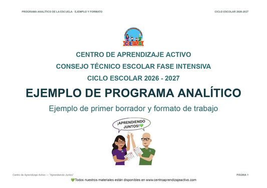 Ejemplo PROGRAMA ANALÍTICO con FORMATOS Editable en word (🎁De regalo en el Paquete del Tema 1 y 2)