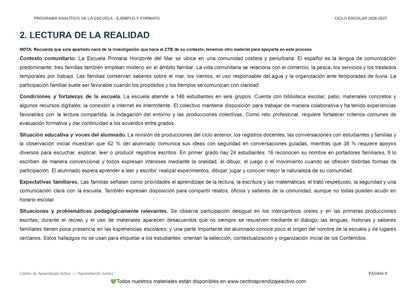 Ejemplo PROGRAMA ANALÍTICO con FORMATOS (Versión editable en word)