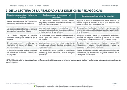 Ejemplo PROGRAMA ANALÍTICO con FORMATOS (Versión editable en word)