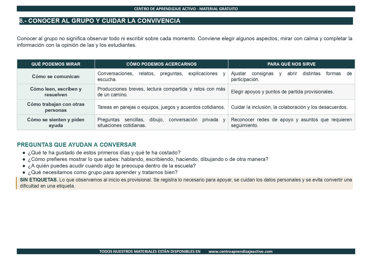 EJEMPLO Plan Escolar Primeras dos Semanas  Ciclo Escolar 2026 2027 en pdf